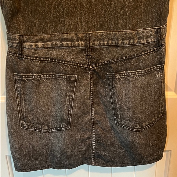 Rag & Bone Charcoal Denim Shirt Dress - Picture 6 of 9